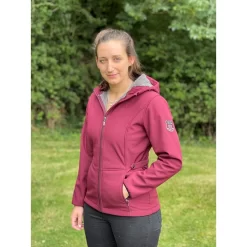 Mark Todd Ladies Fleece Lined Softshell Jacket 5 Mark Todd Ladies Fleece Lined Softshell Jacket -Sports - Equestrian Riding ec540 100463 100467 marktoddsoftshelljacket burgundy pad 1000x1000
