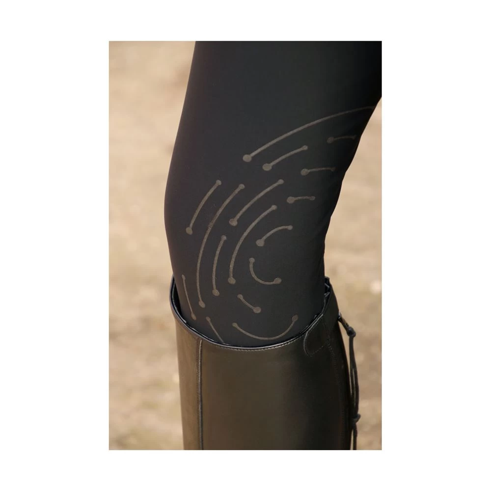 Hy Equestrian Glacial Softshell Riding Tights (Black) - Image 4