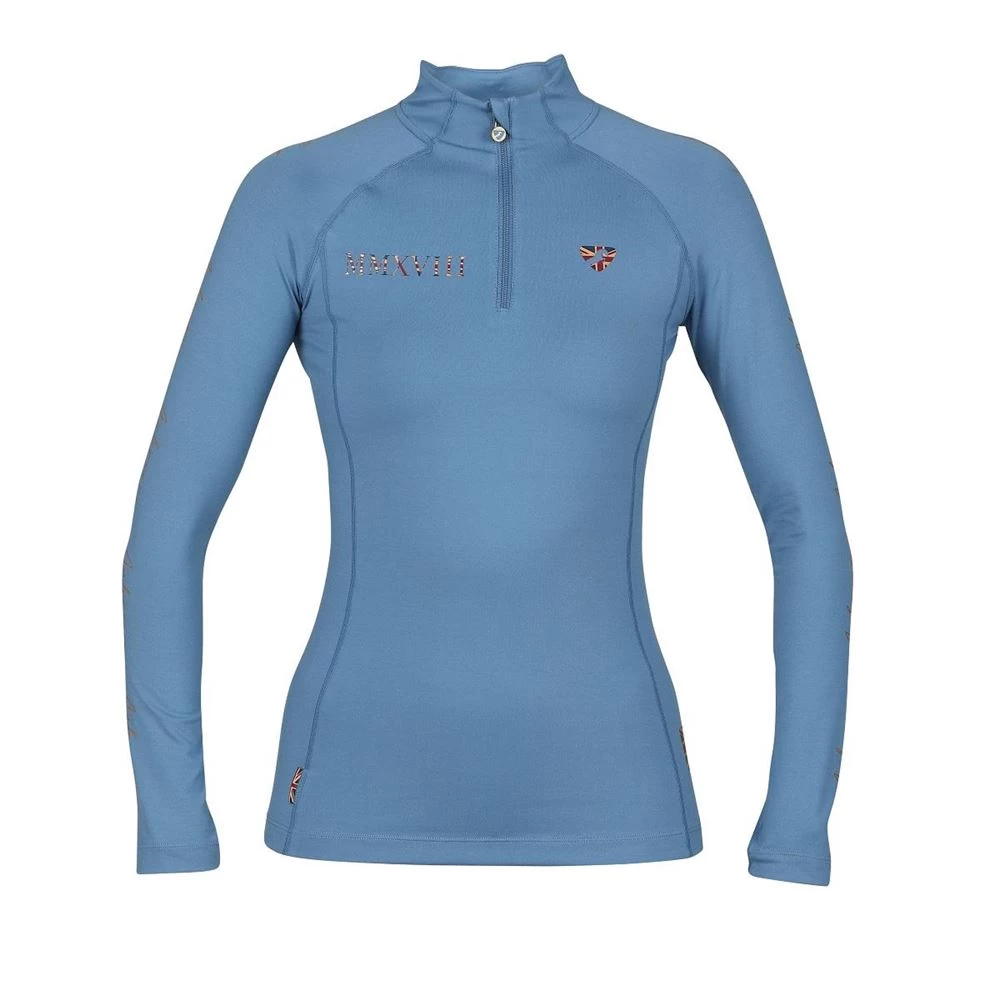 Shires Aubrion Team Long Sleeve Base Layer (Steel) 2 Shires Aubrion Team Long Sleeve Base Layer (Steel) - Image 2