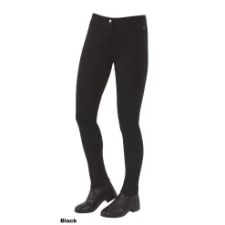 Dublin Supa-Fit Zip Up Knee Patch Jodhpurs (Black)